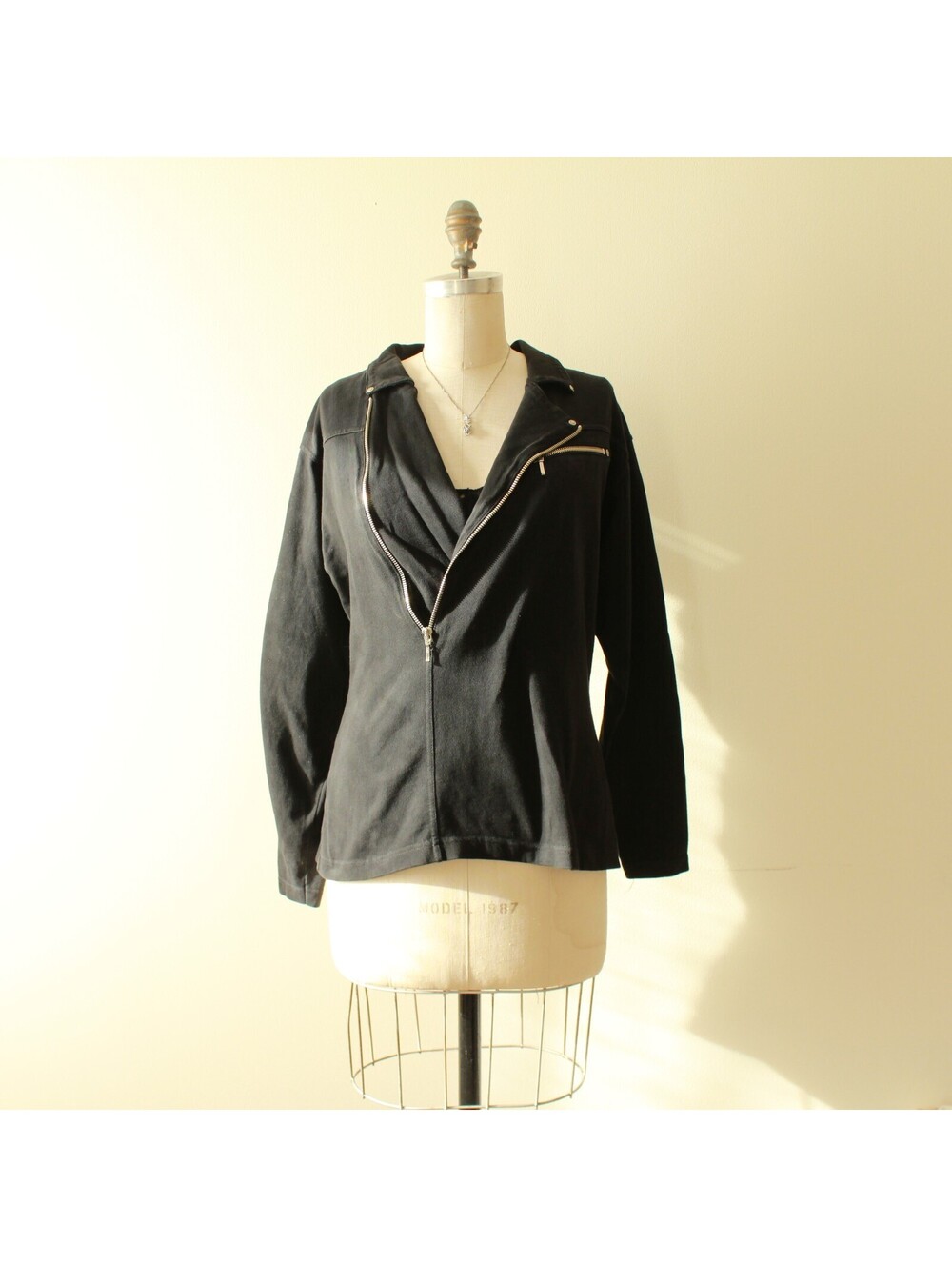 Women’s Harley-Davidson Black Moto Biker Jacket Size Large